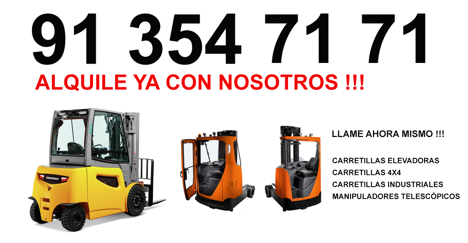 Alquiler  Carretillas Elevadoras Industriales Móstoles